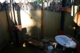originell angelegte Sanitäreinrichtung im Omarunga Camp