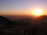 Sonnenuntergang auf dem Spreetshoogte Pass