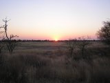 Sonnenuntergang in Nyae Nyae